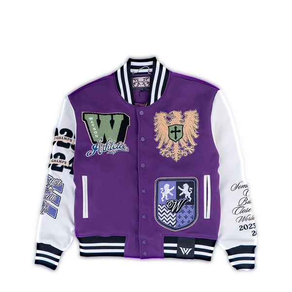 WATSON ATHLETIC DEPARTMENT VARSITY JACKET (PURPLE)