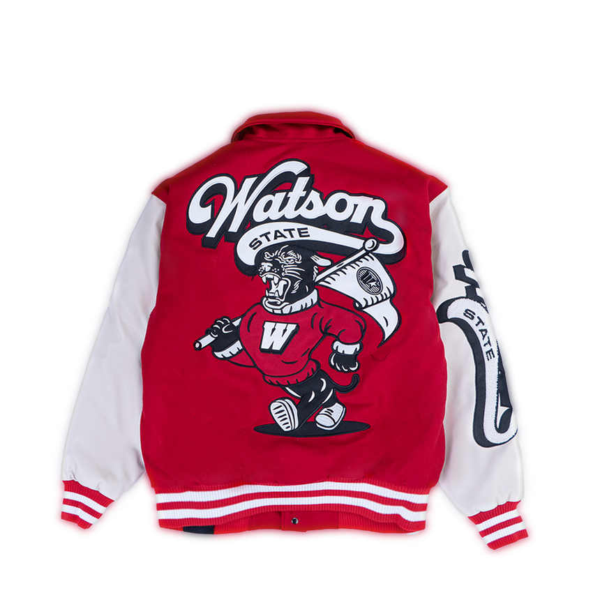 WATSON STATE PANTHER VARSITY JACKET (MAROON)