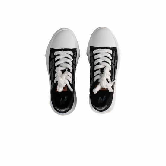 Watson Vulcan low-top sneaker in Classic Black, black and white – alternate view 4