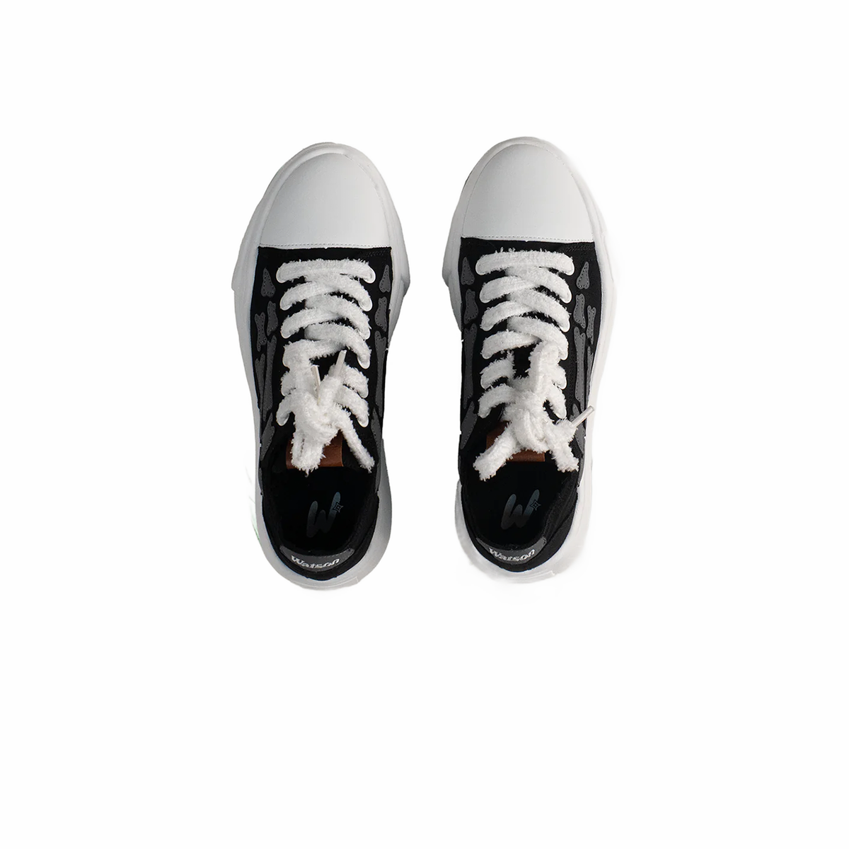 Watson Vulcan low-top sneaker in Classic Black, black and white – alternate view 4