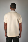 WATSON COLLAR EMBELLISHED CREAM POLO SHIRT