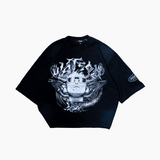 WATSON CHROME CROPPED T-SHIRT (BLACK)