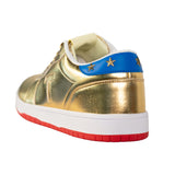 GOLD TRUMP SNEAKERS (LOW TOP) PRE-ORDER