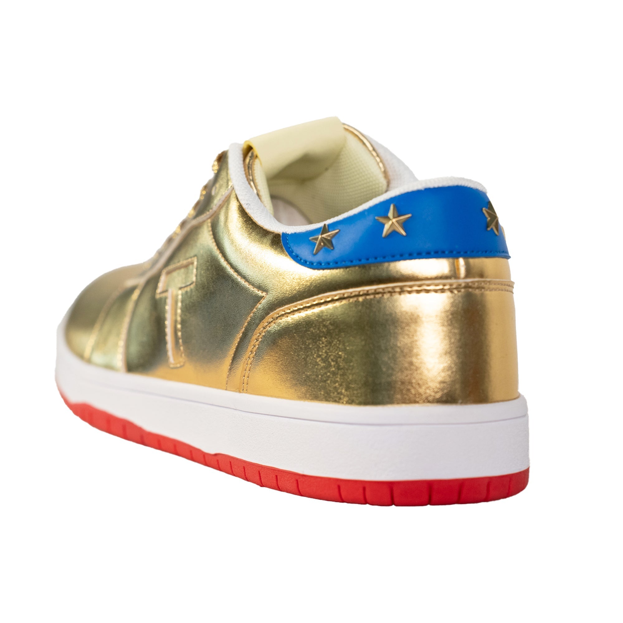 【関税&送料込】Golden  Sneakers White Amazon.com | TrumpTShoes Gold Sneakers 2024 MAGA Never