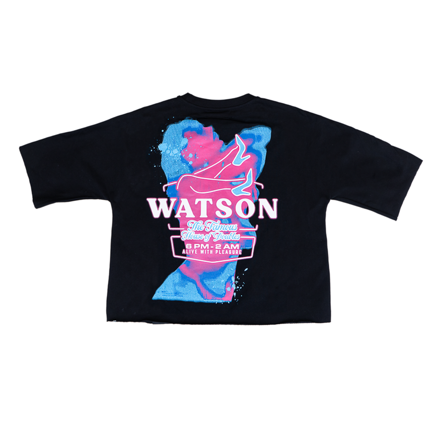 WATSON HOUSE OF DOUBLES LIVE UV T-SHIRT (BLACK)