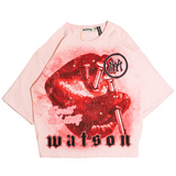 WATSON IT WON'T LICK ITSELF T-SHIRT (PINK)