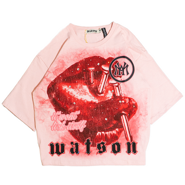 WATSON IT WON'T LICK ITSELF T-SHIRT (PINK)