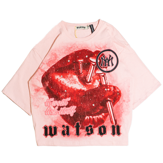 WATSON IT WON'T LICK ITSELF T-SHIRT (PINK)