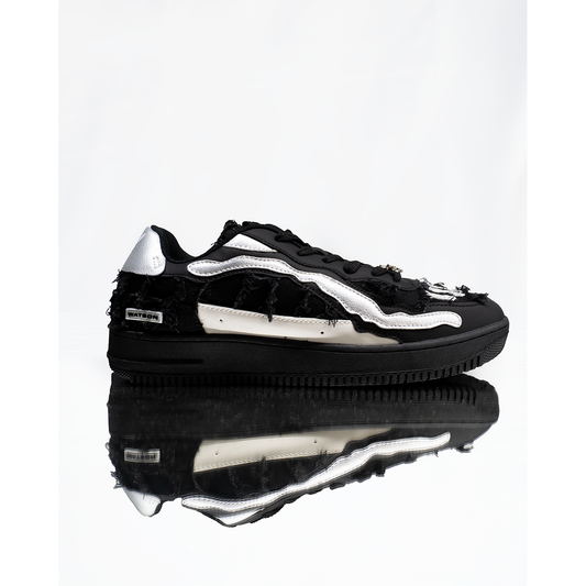 BONES SNEAKERS (BLACK DENIM)
