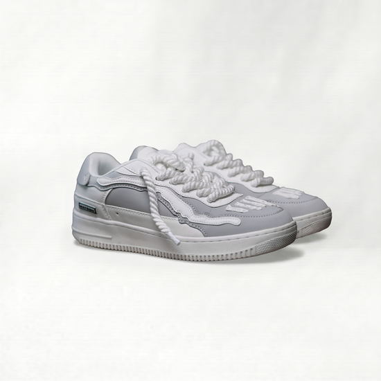 Watson Bones low-top sneaker in Ghost Lite, gray and white