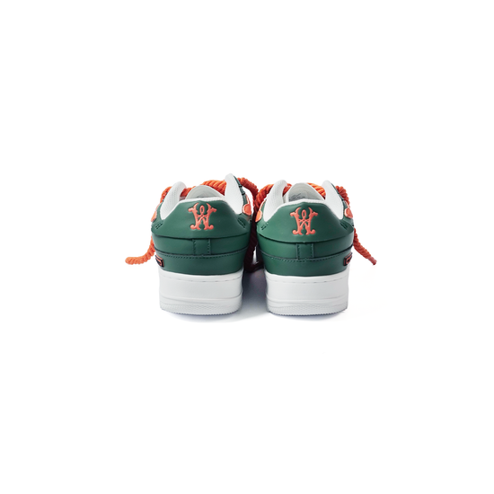 Watson Bones low-top sneaker in Hurricane, green and orange – alternate view 3