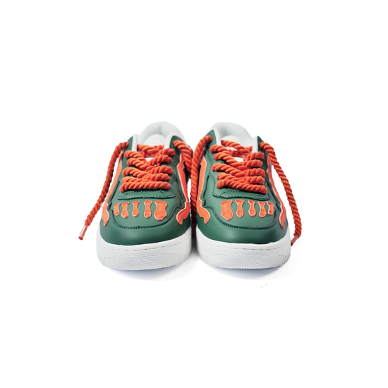 Watson Bones low-top sneaker in Hurricane, green and orange – alternate view 11