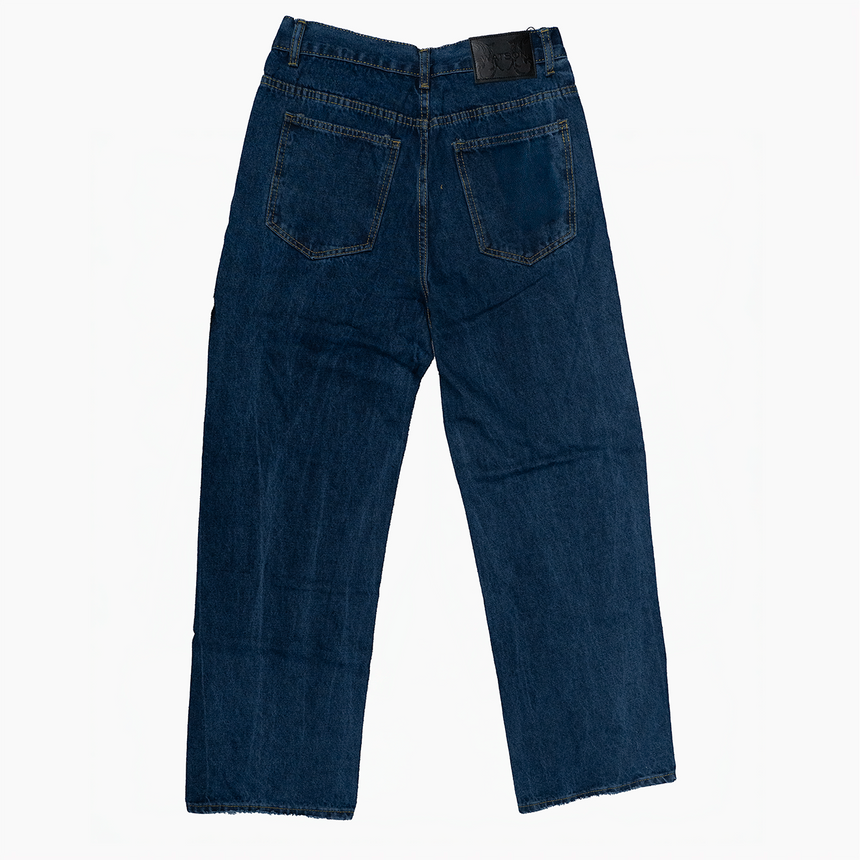 WATSON DENIM PANTS WITH PEARLS (NAVY)