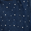 WATSON DENIM PANTS WITH PEARLS (NAVY)