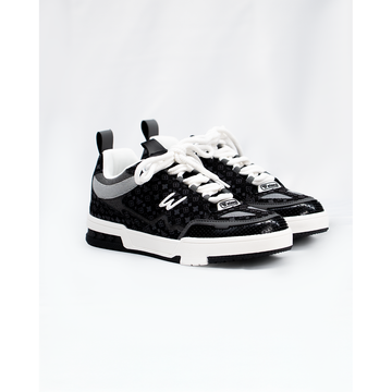 K FLIP SNEAKERS (BLACK MONOGRAM)
