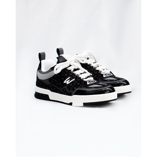 K FLIP SNEAKERS (BLACK MONOGRAM)