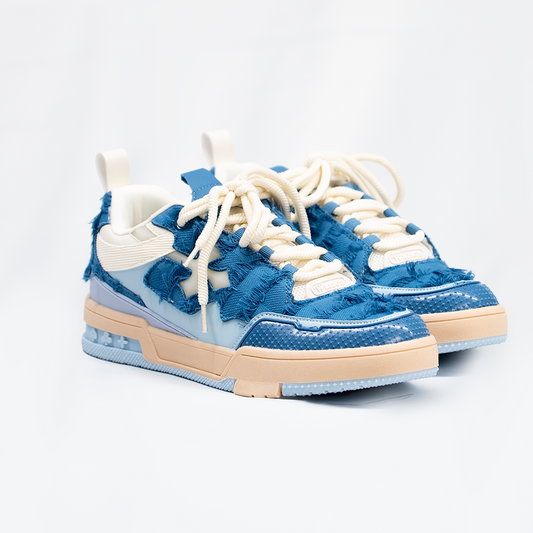 K FLIP CROSS SNEAKERS (DENIM LEATHER)