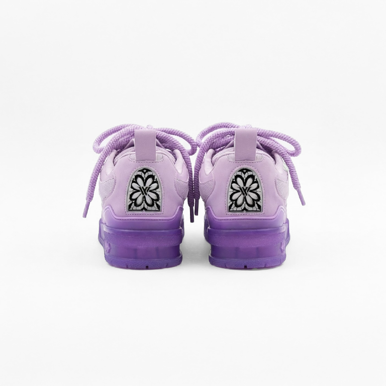 K Flip Cross low-top sneaker in Lavendar Oil, purple and white – alternate view 3