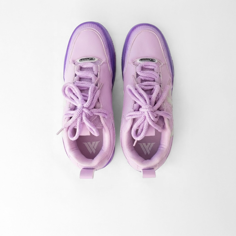 K Flip Cross low-top sneaker in Lavendar Oil, purple and white – alternate view 4