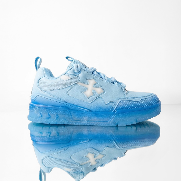 K Flip Cross low-top sneaker in Windsurfer, blue and white – alternate view 2