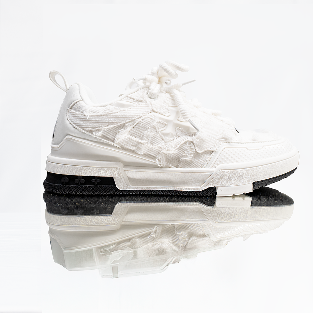 K Flip Cross low-top sneaker in BNW, white and black – alternate view 2