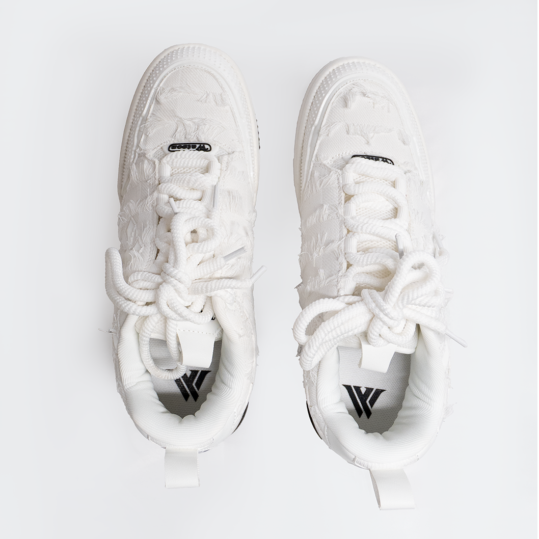 K Flip Cross low-top sneaker in BNW, white and black – alternate view 4
