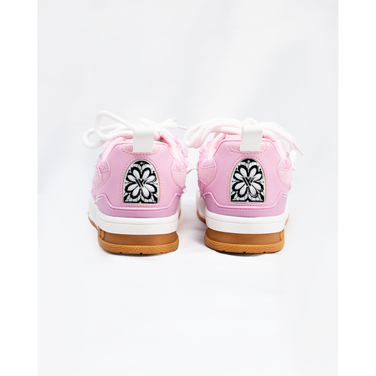 K Flip Cross low-top sneaker in Pink Denim, pink, gray and white – alternate view 3