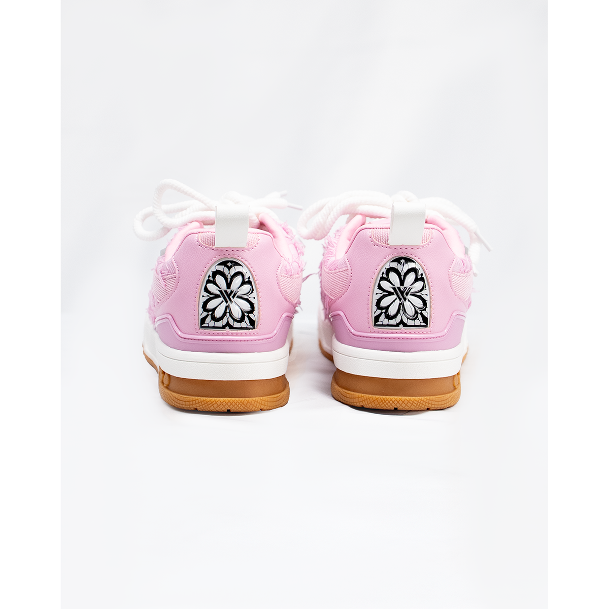 K Flip Cross low-top sneaker in Pink Denim, pink, gray and white – alternate view 3