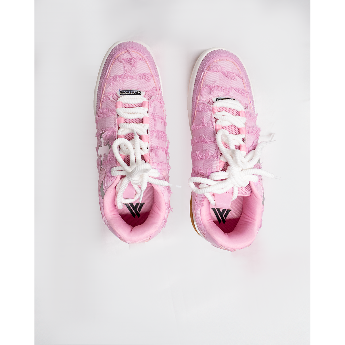 K Flip Cross low-top sneaker in Pink Denim, pink, gray and white – alternate view 4