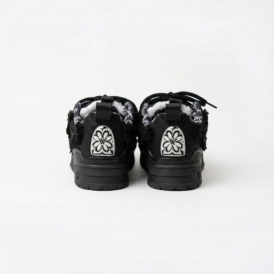 K Flip Cross low-top sneaker in Dark Distress, black – alternate view 3