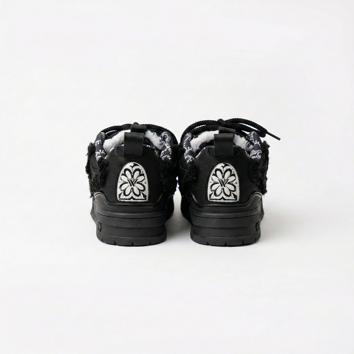 K Flip Cross low-top sneaker in Dark Distress, black – alternate view 3