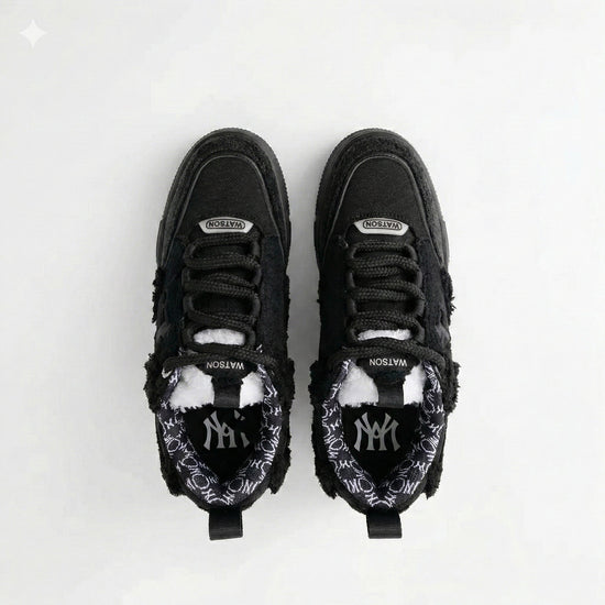 K Flip Cross low-top sneaker in Dark Distress, black – alternate view 4