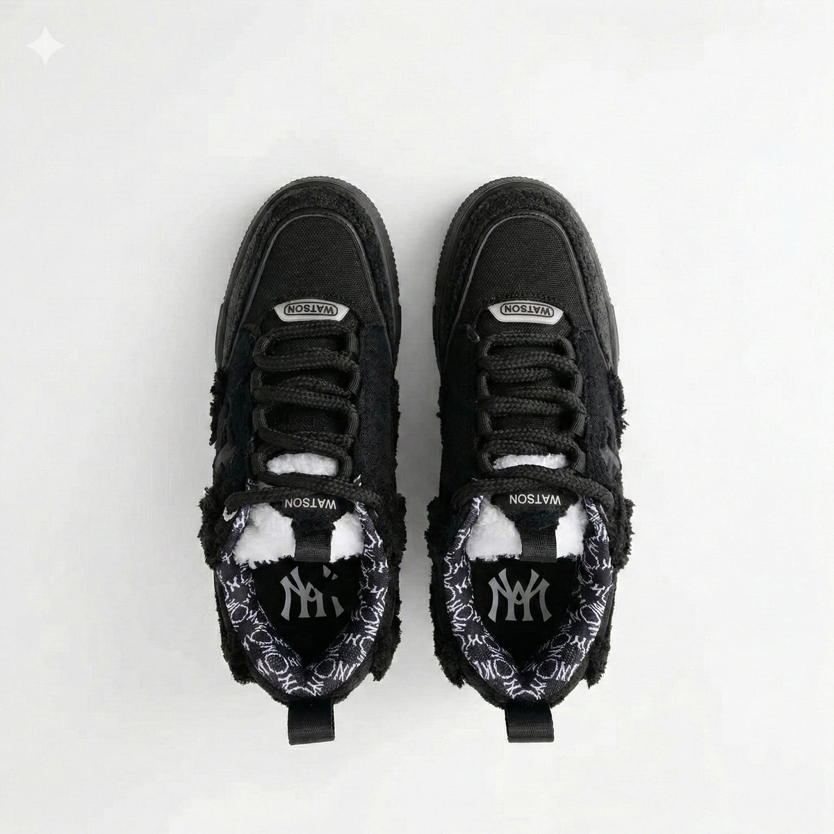 K Flip Cross low-top sneaker in Dark Distress, black – alternate view 4
