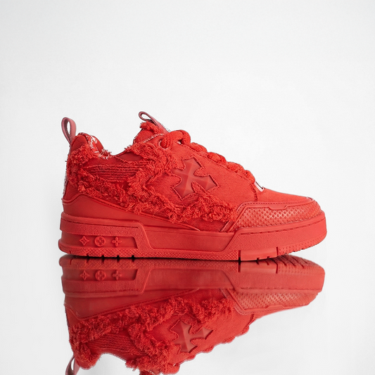 K FLIP CROSS SNEAKERS (FIRE DISTRESS)