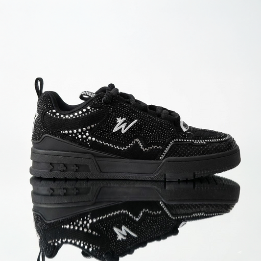 K FLIP PEARLS SNEAKERS (BLACK STONE)