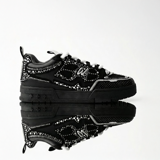 K Flip low-top sneaker in Gala Night, black and white – alternate view 2