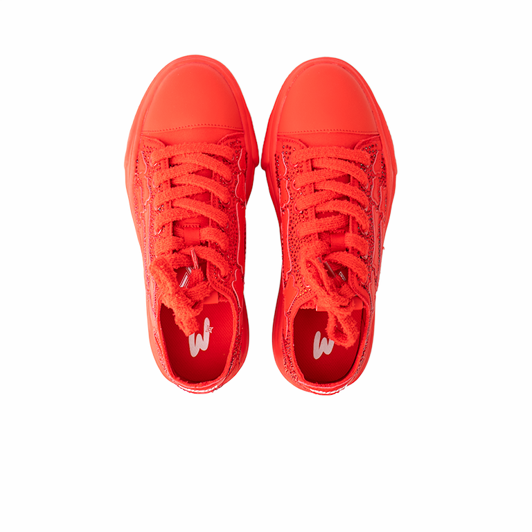 Vulcan low-top sneaker in Flame Jewel, red – alternate view 4