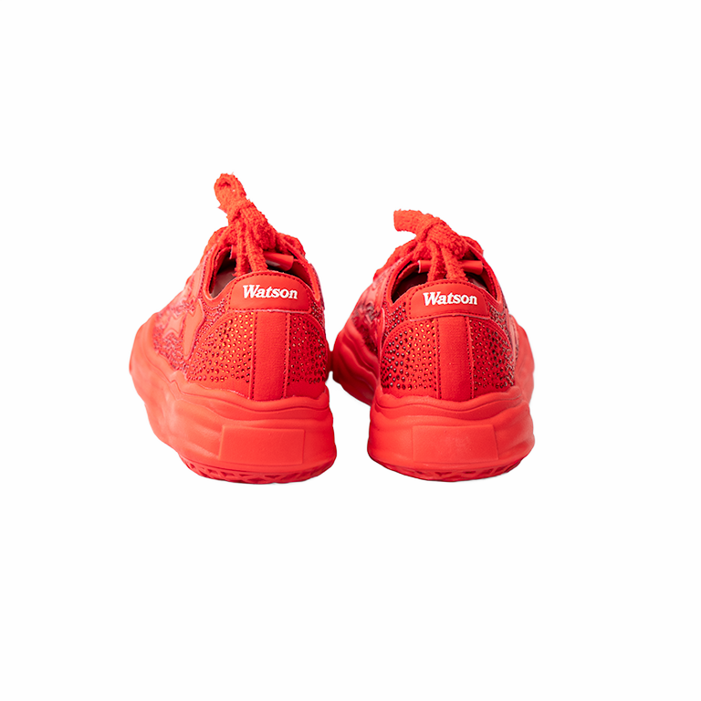 Vulcan low-top sneaker in Flame Jewel, red – alternate view 3