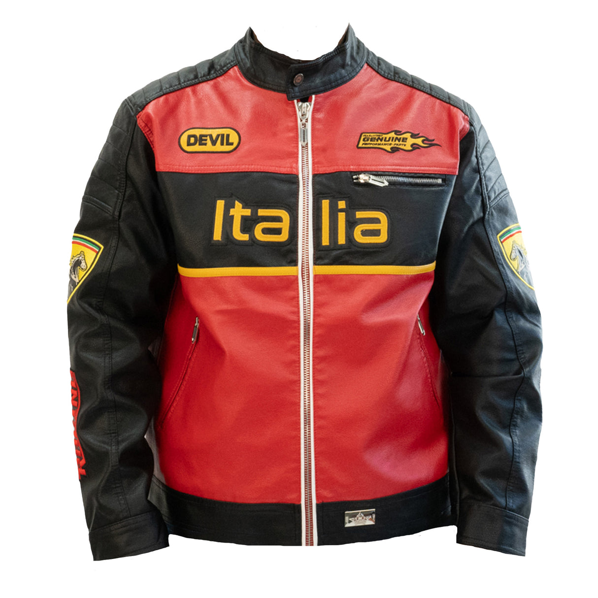 WATSON ITALIA WORLD CHAMPIONS MOTO RACING JACKET (BLACK/RED)