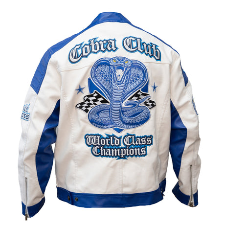 WATSON COBRA CLUB MOTO RACING JACKET (WHITE)