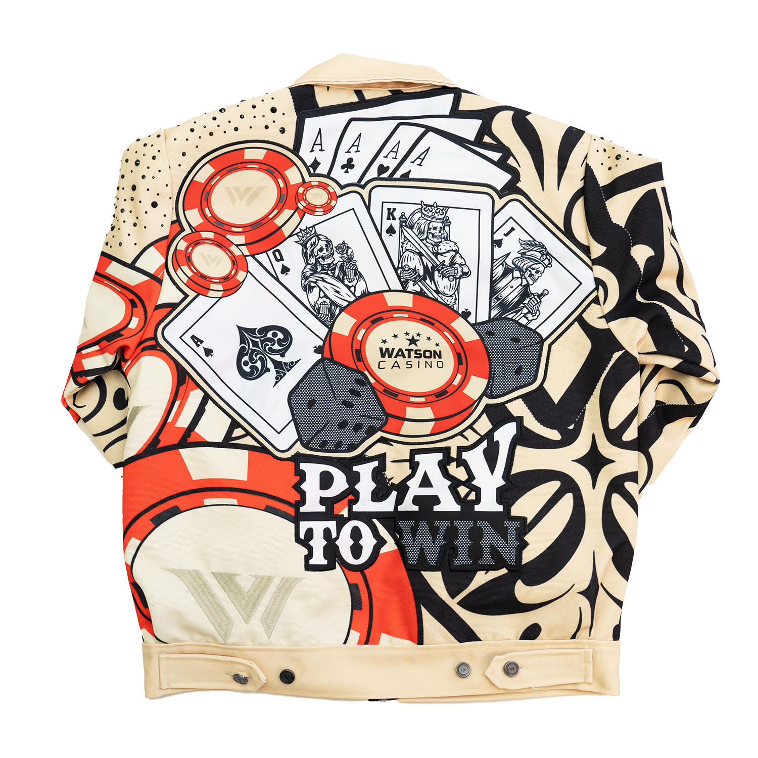 WATSON PLAY TO WIN CASINO WORK JACKET (CREAM) – Allstarelite.com
