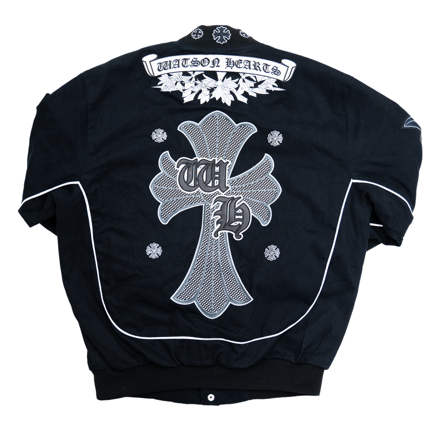WATSON HEARTS CROSS RACING JACKET (BLACK)