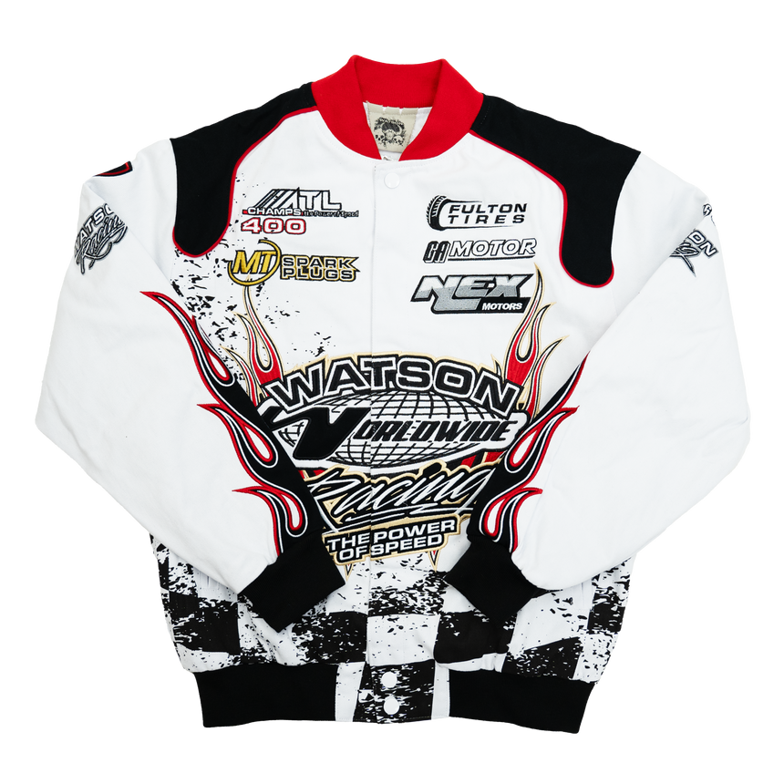 WATSON RACING MONACO GRAND PRIX MOTO JACKET (BLACK/WHITE)