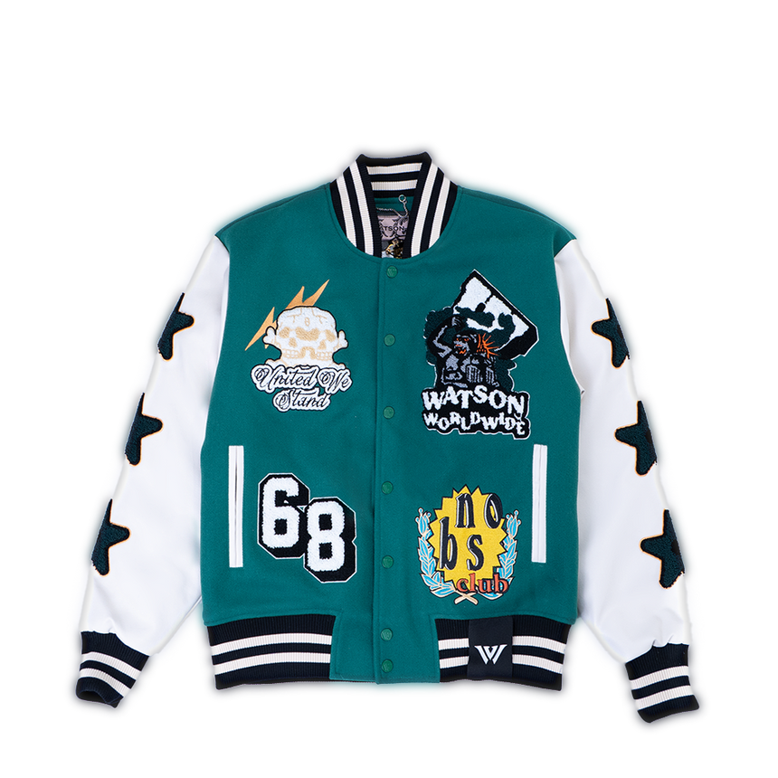 WATSON UNITED WE STAND VARSITY JACKET (GREEN)