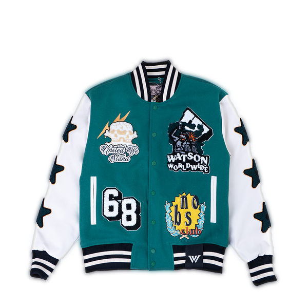 WATSON UNITED WE STAND VARSITY JACKET (GREEN)