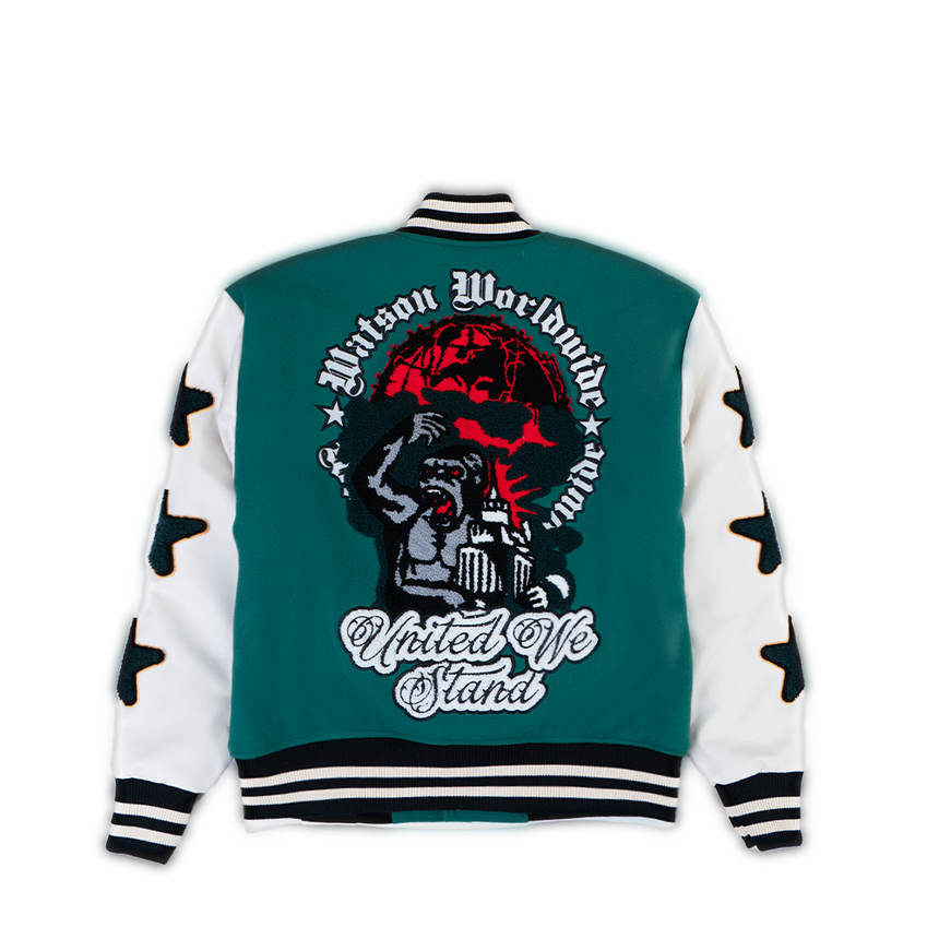 WATSON UNITED WE STAND VARSITY JACKET (GREEN)