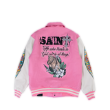 WATSON SAINT VARSITY JACKET (PINK)