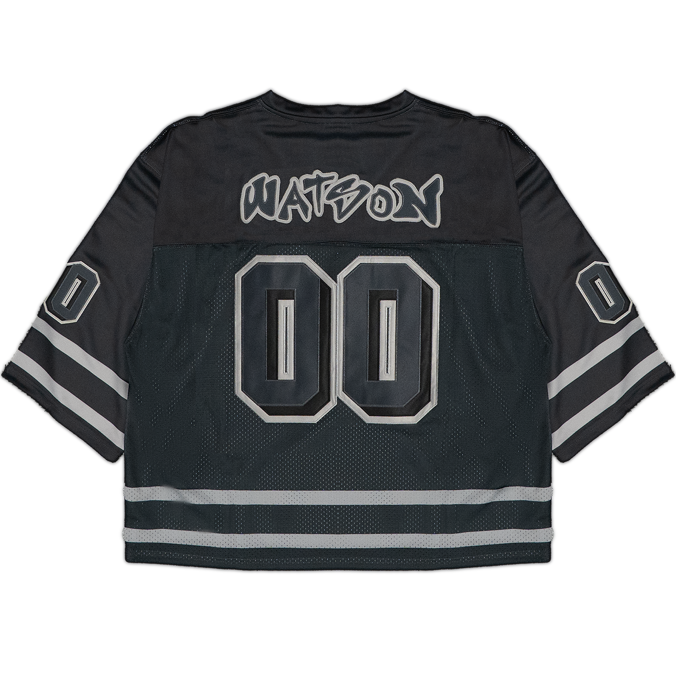 WATSON ATHLETIC DEPARTMENT CROPPED FOOTBALL JERSEY (CHARCOAL)