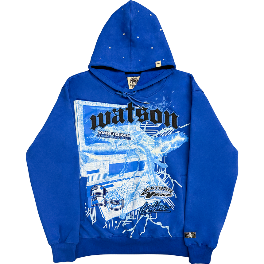 WATSON VIRUS DETECTED HOODIE (BLUE)