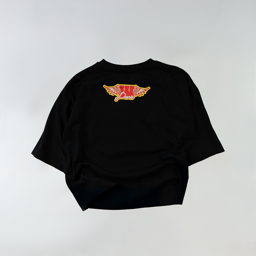 WATSON PARIS CROPPED T-SHIRT (BLACK)